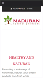 Mobile Screenshot of madubannaturals.com
